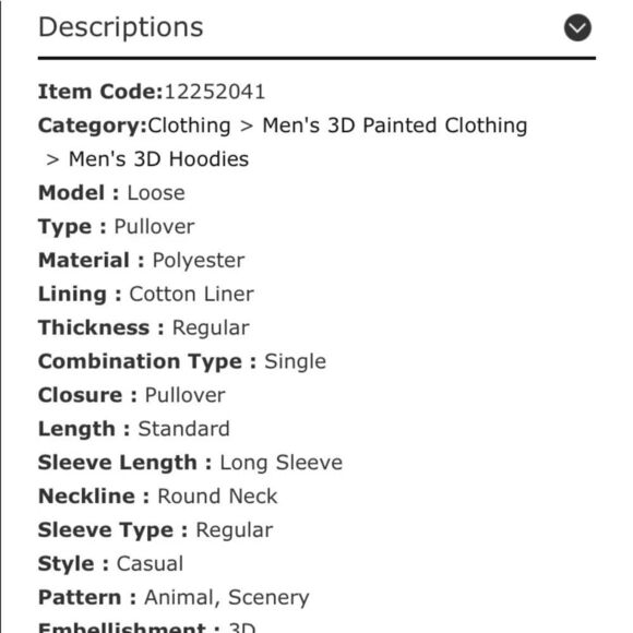 3D Lightning Graphic unisex Pullover Hoodie - Picture 7 of 8